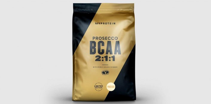 Лимитированные продажи Myprotein BCAA со вкусом Просекко и золотым шиммером