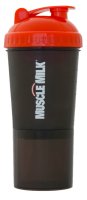 Шейкер Muscle Milk 3 в 1 (Черно-красный, 700 мл)