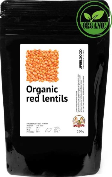 Organic Red Lentils (150 гр)