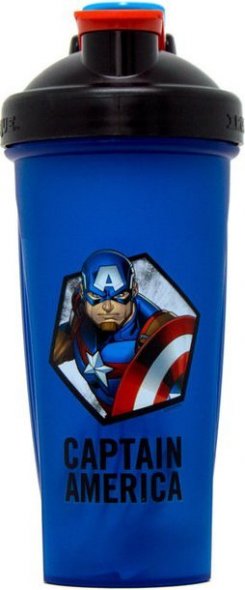 Шейкер Irontrue Marvel Capitan America (Сине-черный, 700 мл)