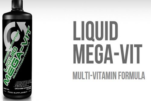 Жидкие мультивитамины Liquid Mega-Vit от Scitec 